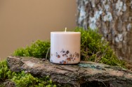 TL Candles Natural soy wax candles soy wax pillar candles botanical candles handmade candles scented candles lindenflower candle