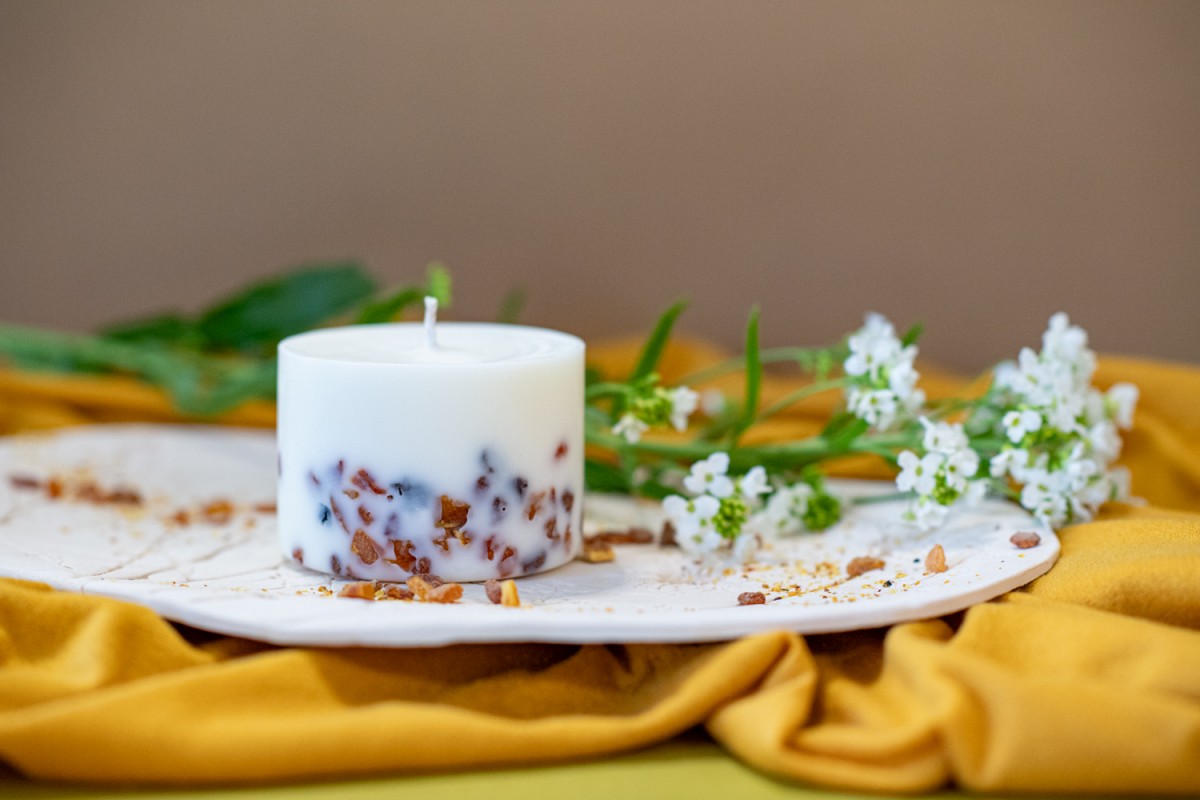 Sojas vaska svece ar Priedes aromātu