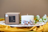 TL Candles Natural soy wax candles soy wax pillar candles botanical candles handmade candles scented candles pine candle