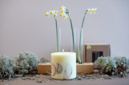 TL Candles Natural soy wax candles soy wax pillar candles botanical candles handmade candles scented candles vanilla candle