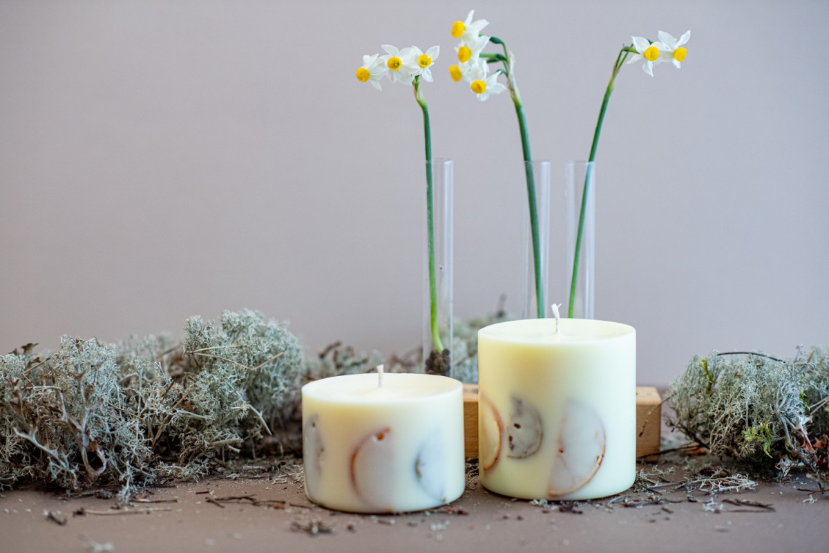 TL Candles Natural soy wax candles soy wax pillar candles botanical candles handmade candles scented candles vanilla candle