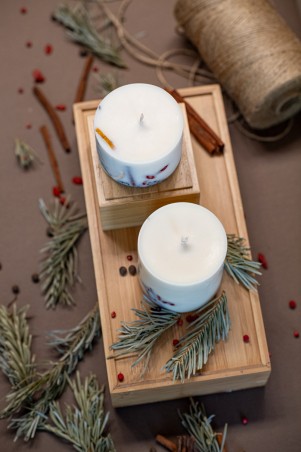 TL Candles Natural soy wax candles soy wax pillar candles botanical candles handmade candles scented candles Christmas candle