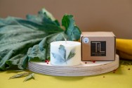 TL Candles Natural soy wax candles soy wax pillar candles botanical candles handmade candles hemp candle sage candle