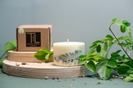TL Candles Natural soy wax candles soy wax pillar candles botanical candles handmade candles scented candles lemongrass candle