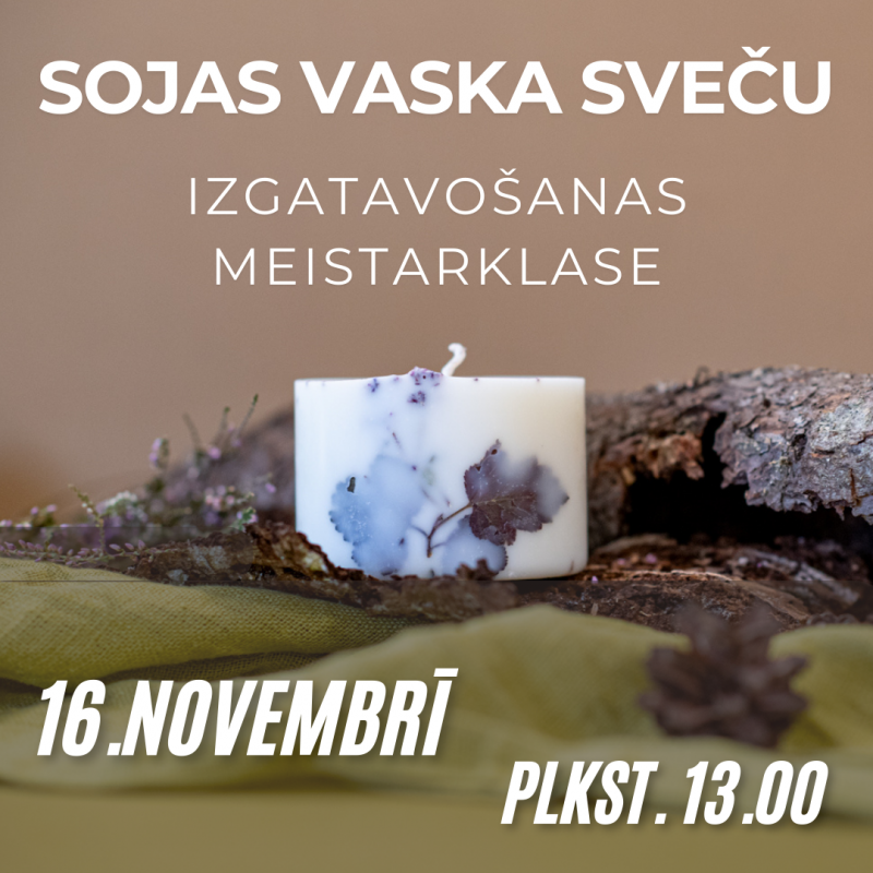 Masterclasses - Soy Wax Candles - 16.11.2024. 13.00